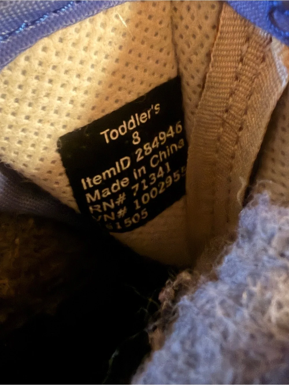 LL Bean Kids Blue Printed Winter Boots